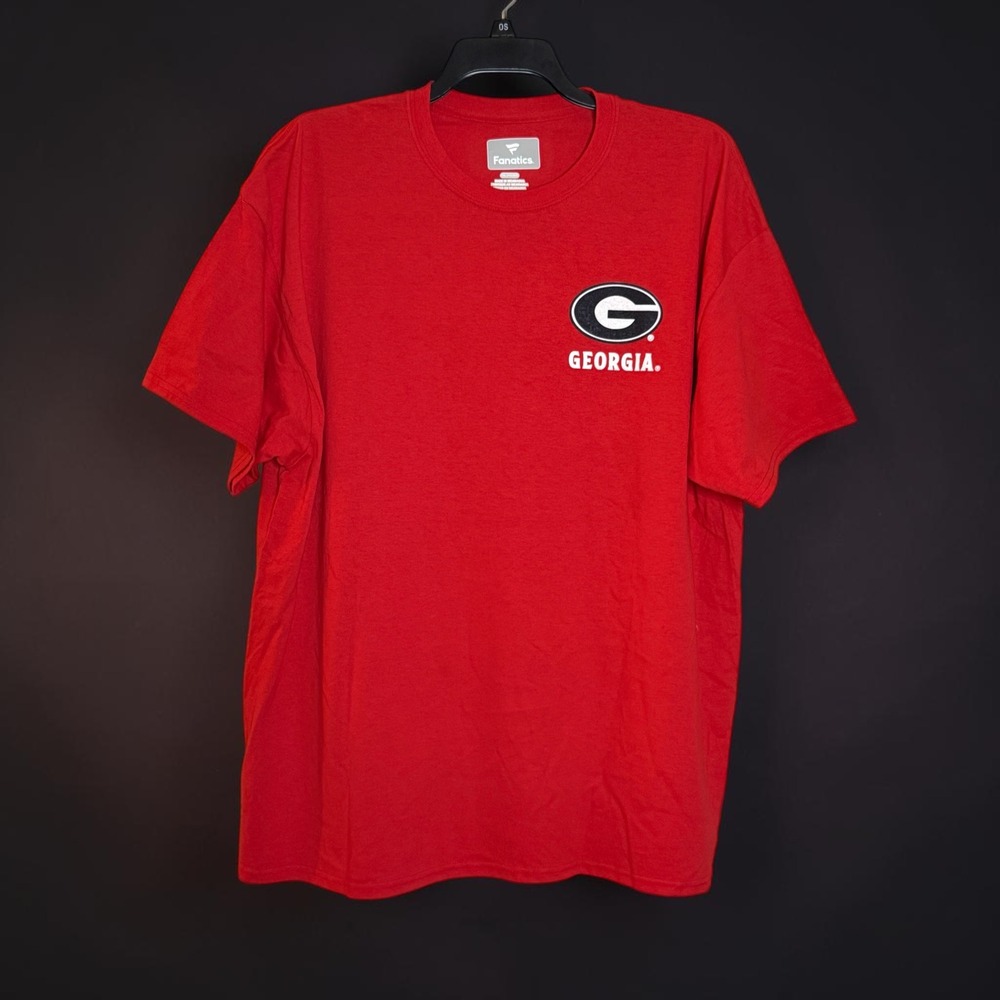 Fanatics Georgia Bulldogs Mens 2XL Red Short Sleeve Logo T-Shirt FG2962